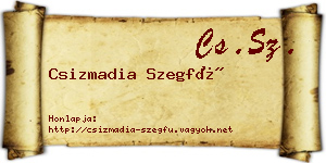 Csizmadia Szegfű névjegykártya